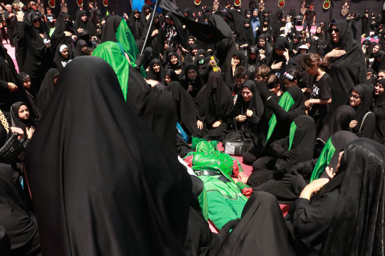 اجرای تعزیه «مولای عشق» در کانون جوانان رضوی گیلان + تصاویر