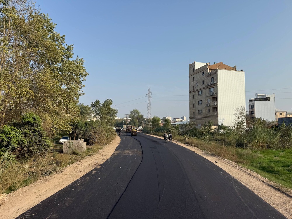 آغاز آسفالت مسیر میدان نبوت به درفک و گلزاران رشت