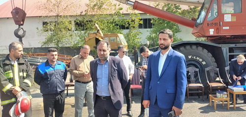 برگزاری رزمایش اطفاء حریق در شهرک صنعتی انزلی +تصاویر