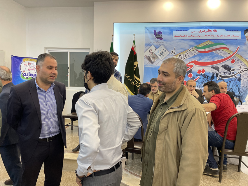 برپایی میز خدمت جهادی تخصصی در شهرک صنعتی سفیدرود رشت