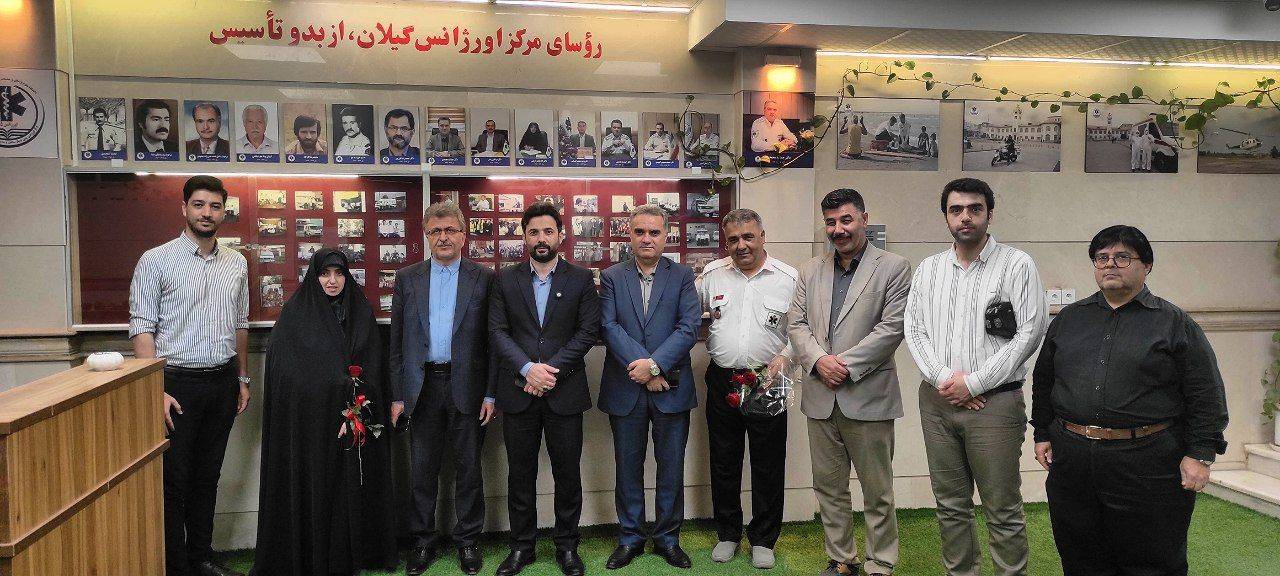 تجلیل از کارکنان اورژانس پیش‌بیمارستانی گیلان؛ قدردانی از تلاش‌های شبانه‌روزی
