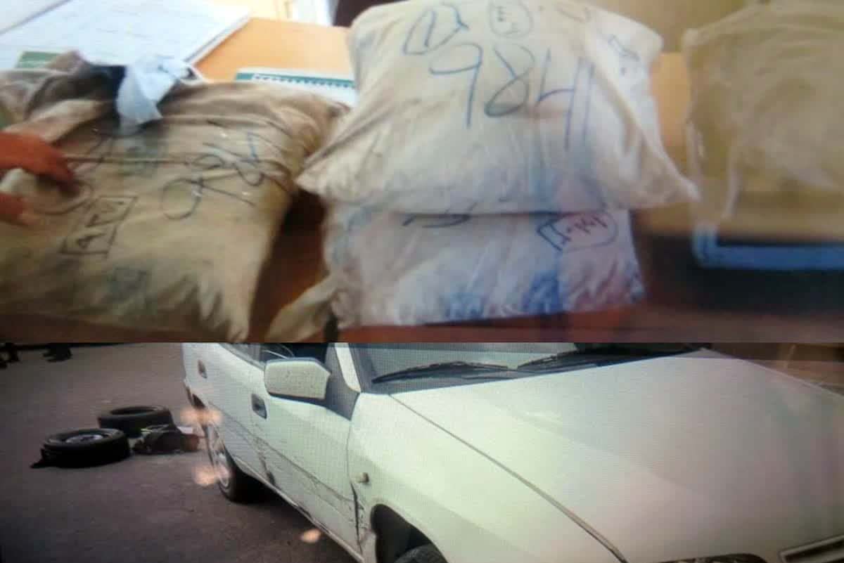 توقیف خودروی زانتیا با ۴۰ کیلو مواد مخدر در رشت