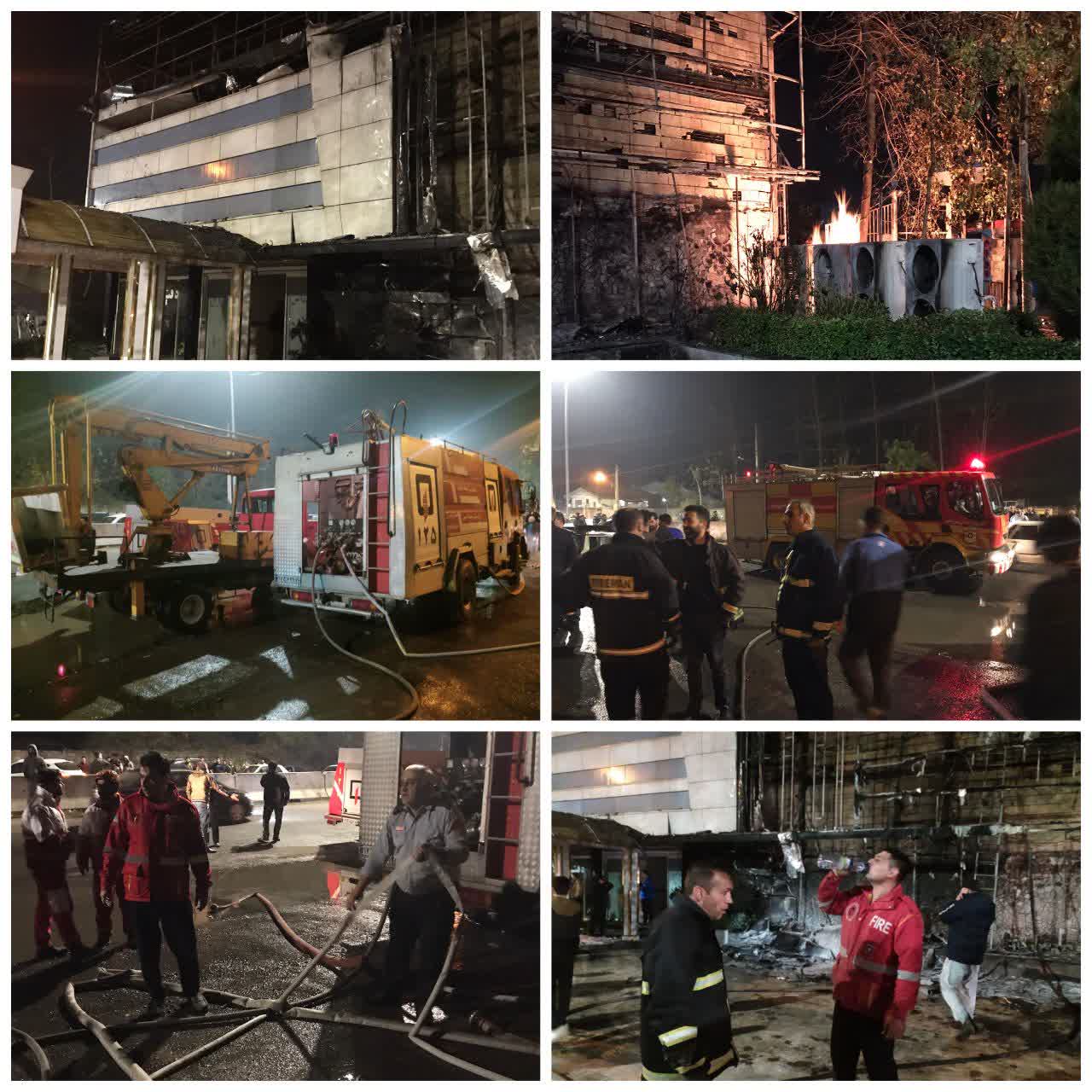 آتش سوزی تالار الماس شرق در روستای تمچال آستانه‌ اشرفیه