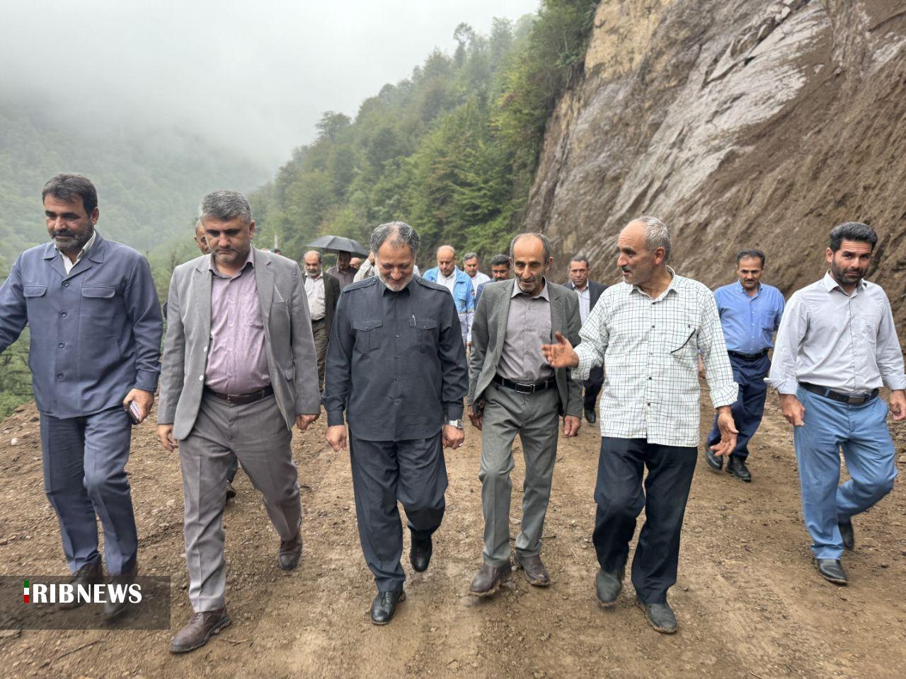بازگشایی جاده‌ روستای کوهستانی روعاچول حویق تالش بعد از ۱۳ ماه