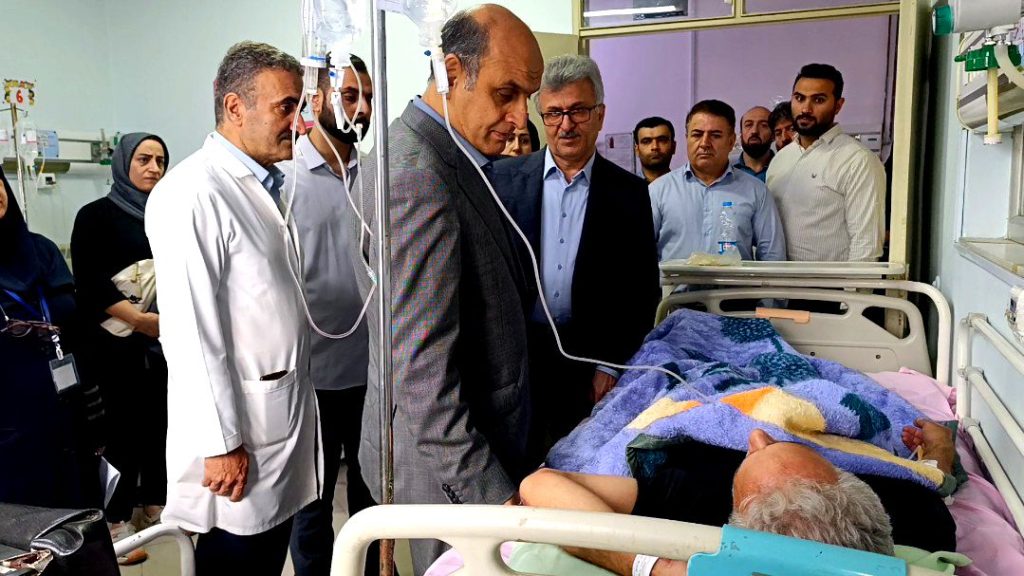 عیادت و دلجویی استاندار گیلان از مجروحین حمله رژیم صهیونیستی به آستانه اشرفیه