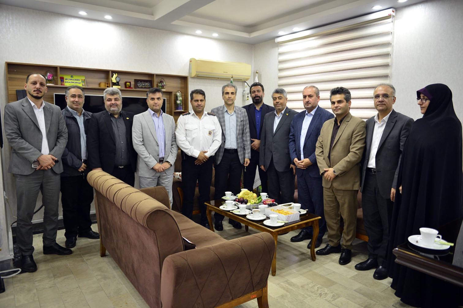 حضور مدیران ارشد سازمان منطقه آزاد انزلی در بخش خشكبیجار 
