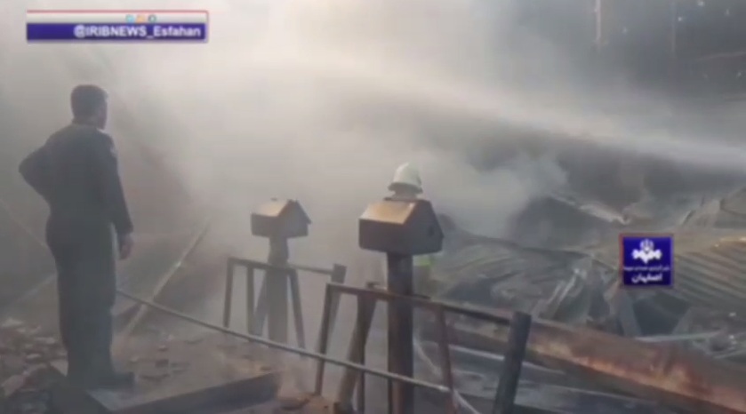 سقوط بالگرد در میدان تره بار خمینی‌ شهر اصفهان؛ ۴ نفر به شهادت رسیدند! + تصاویر