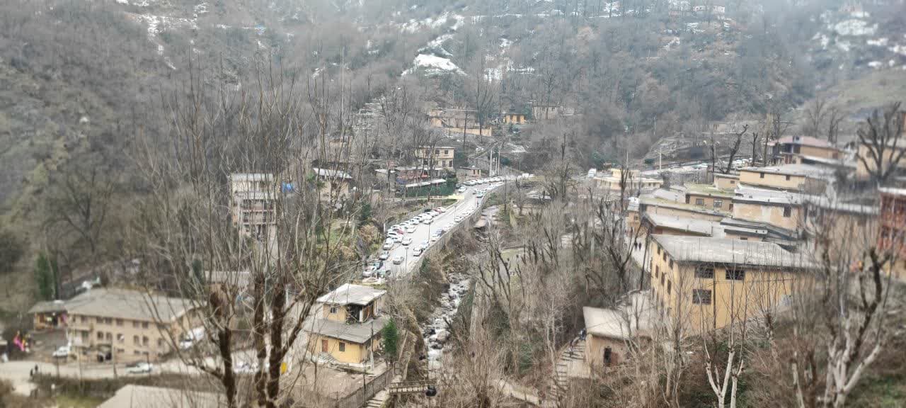 نمایی دیگر از ماسوله زیبا در زمستان