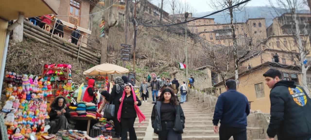 نمایی دیگر از ماسوله زیبا در زمستان