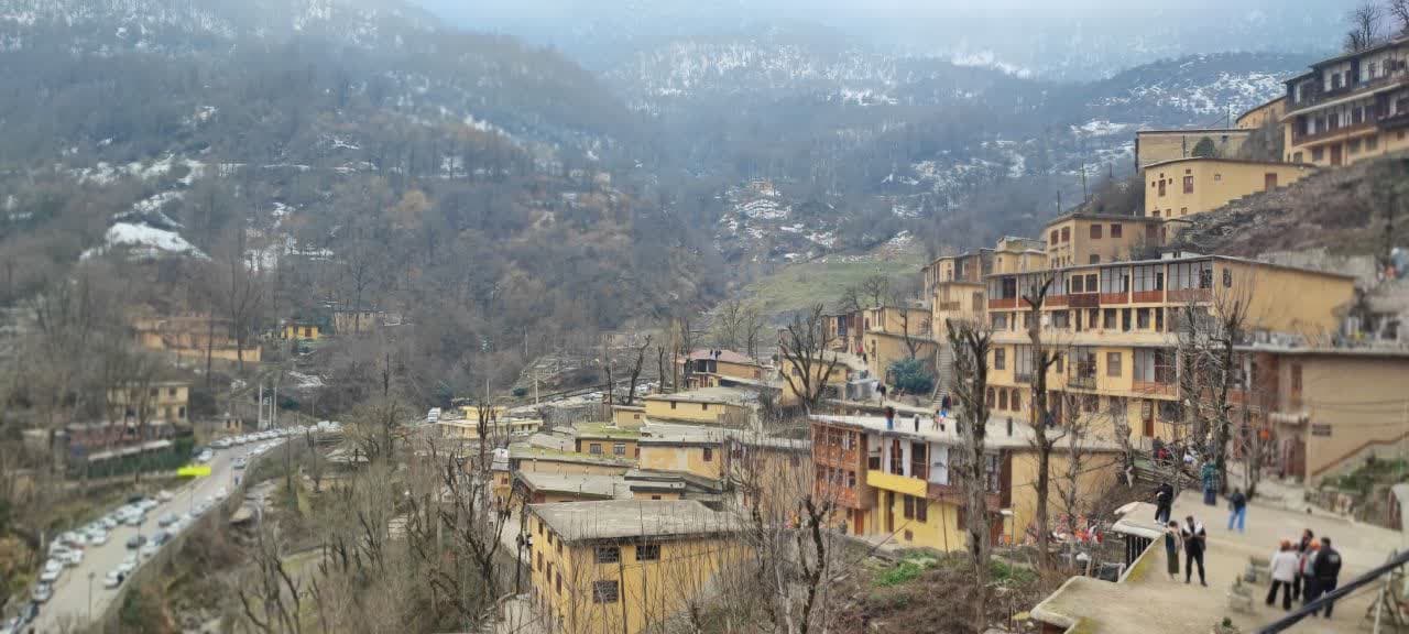نمایی دیگر از ماسوله زیبا در زمستان
