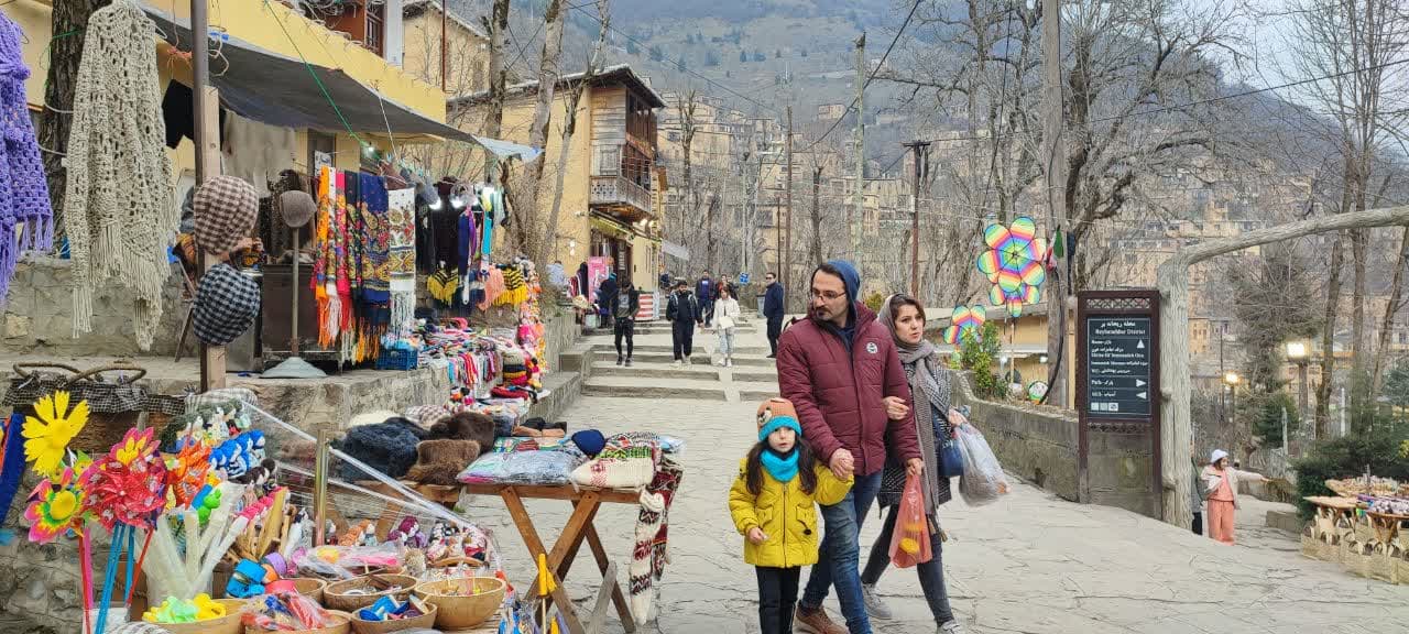 نمایی دیگر از ماسوله زیبا در زمستان