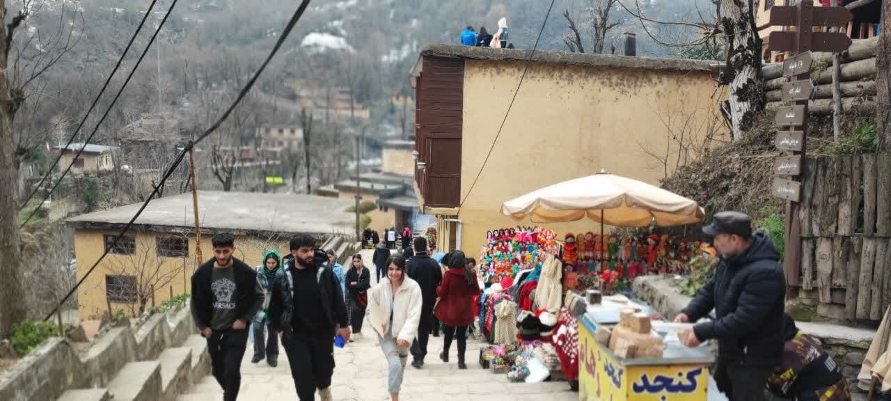 نمایی دیگر از ماسوله زیبا در زمستان