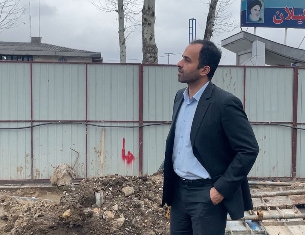 بازدید شهردار رشت از روند اجرایی پیشرفت فیزیکی تقاطع غیرهمسطح شهید باهنر
