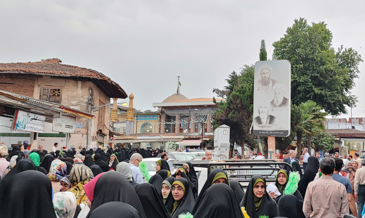 گزارش تصویری استقبال از کاروان خادمین حرم مطهر رضوی در رشت
