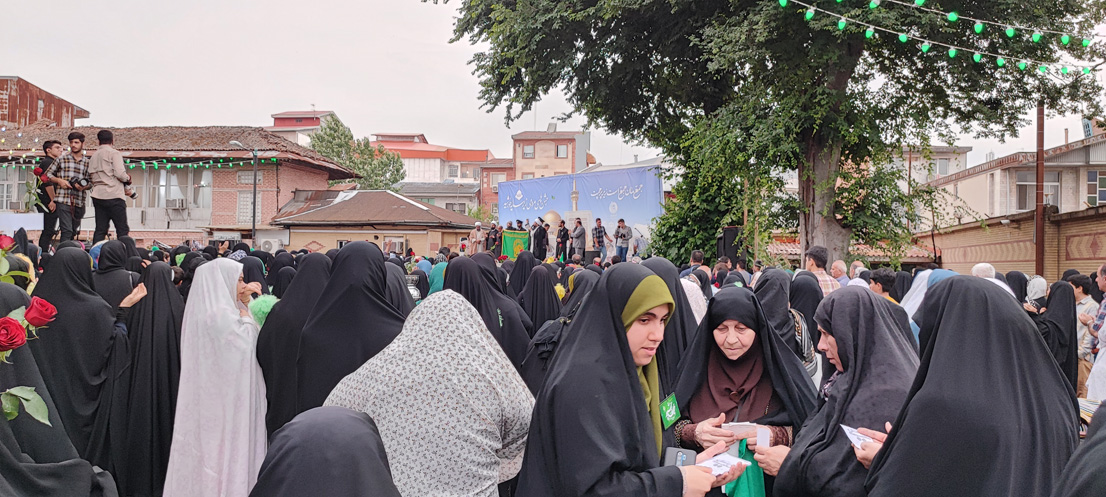گزارش تصویری استقبال از کاروان خادمین حرم مطهر رضوی در رشت