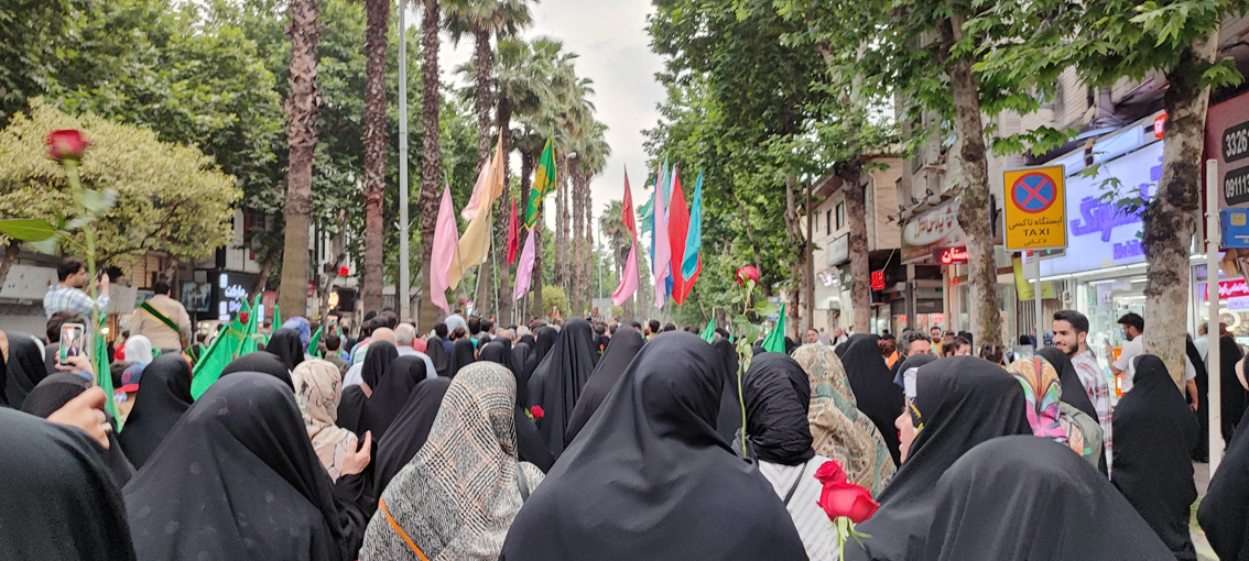 گزارش تصویری استقبال از کاروان خادمین حرم مطهر رضوی در رشت