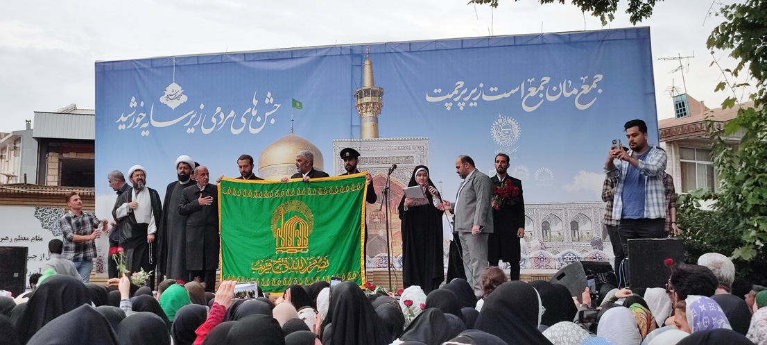 گزارش تصویری استقبال از کاروان خادمین حرم مطهر رضوی در رشت