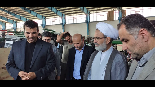 بازدید رئیس دفتر نماینده ولی فقیه در استان گیلان از شهرک صنعتی سپید رود رشت + تصاویر