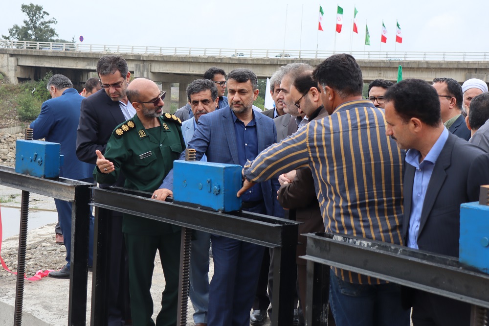 افتتاح بزرگترین سردهنه بتنی مسلح استان گیلان در شهرستان رضوانشهر
