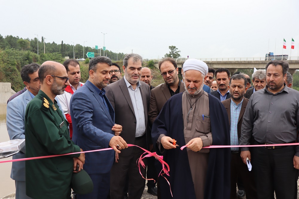  افتتاح بزرگترین سردهنه بتنی مسلح استان گیلان در شهرستان رضوانشهر