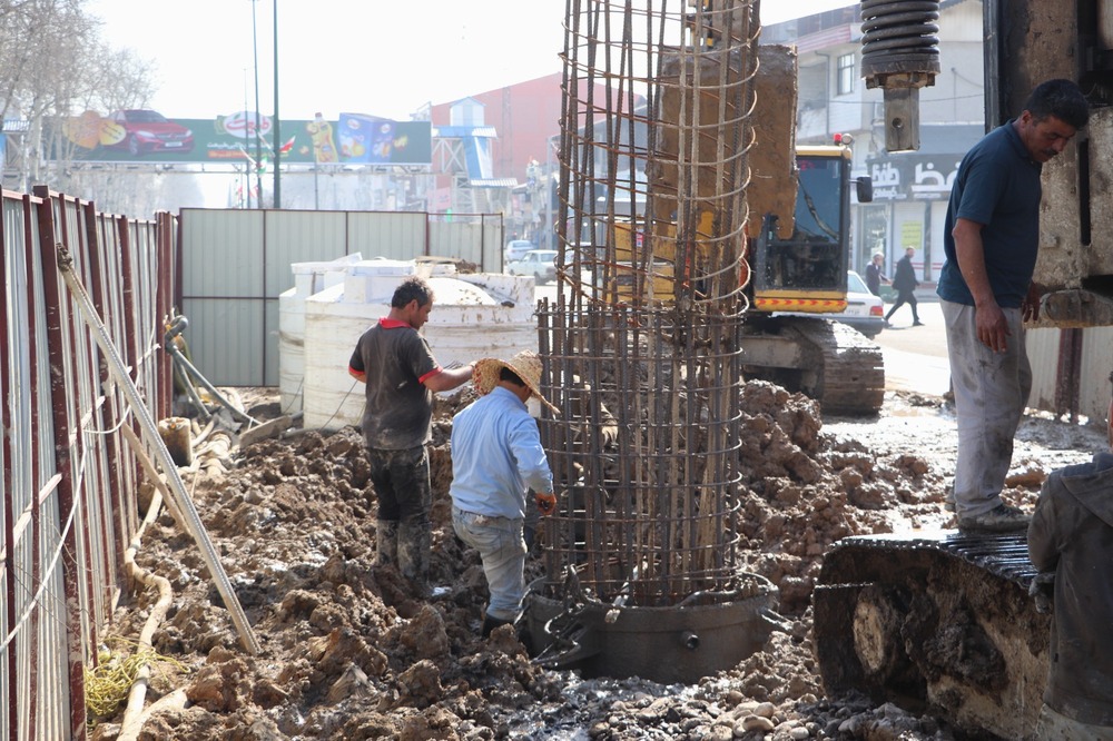 آخرین وضعیت احداث تقاطع های غیر همسطح آیت الله رودباری و شهید باهنر رشت