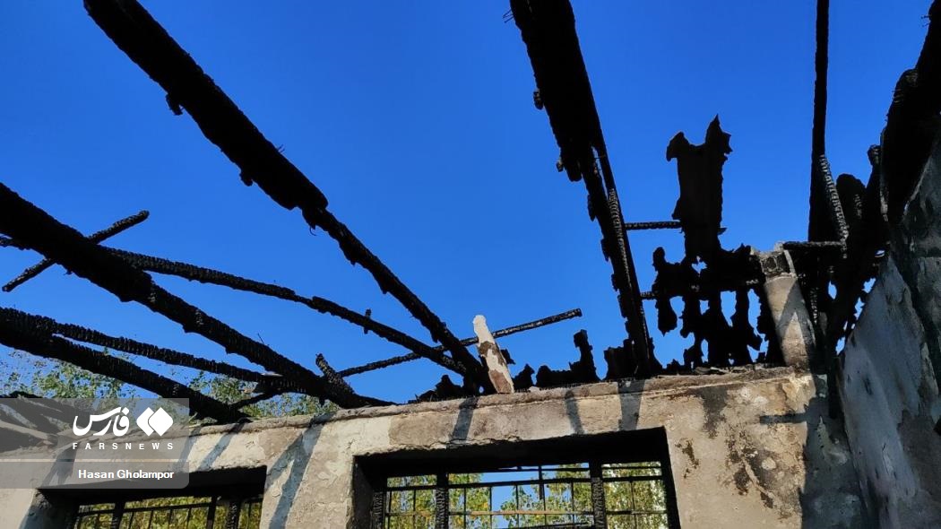 نخستین تصاویر از کمپ ترک اعتیاد لنگرود پس از آتش‌سوزی مرگبار