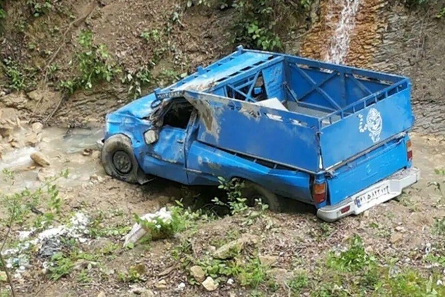 سقوط نیسان به دره در جاده آستارا – اردبیل؛ مرگ مادر و سه فرزند
