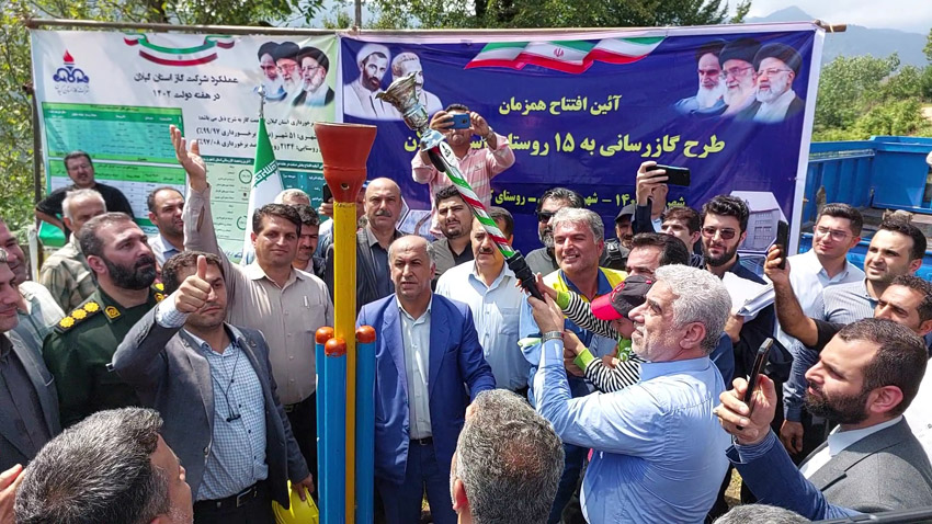 بهره برداری از 42  طرح گازرسانی و 3 طرح توسعه ظرفیت گاز در شهرستان تالش