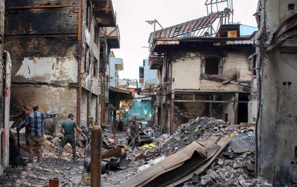 خسارت ۳۰۰۰ میلیارد تومانی آتش‌ سوزی بازار رشت ابعاد ملی دارد